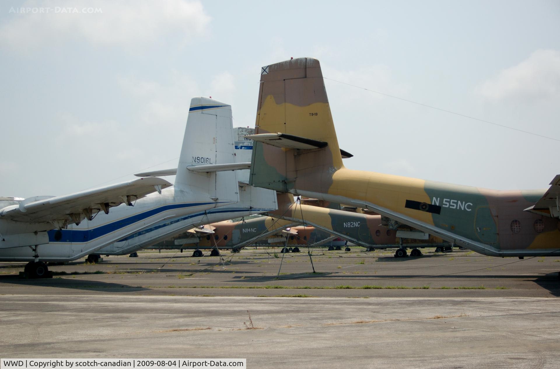 Cape May County Airport (WWD) - de Havilland DHC-4's at Pen Turbo Aviation, Cape May County Airport, Wildwood, NJ