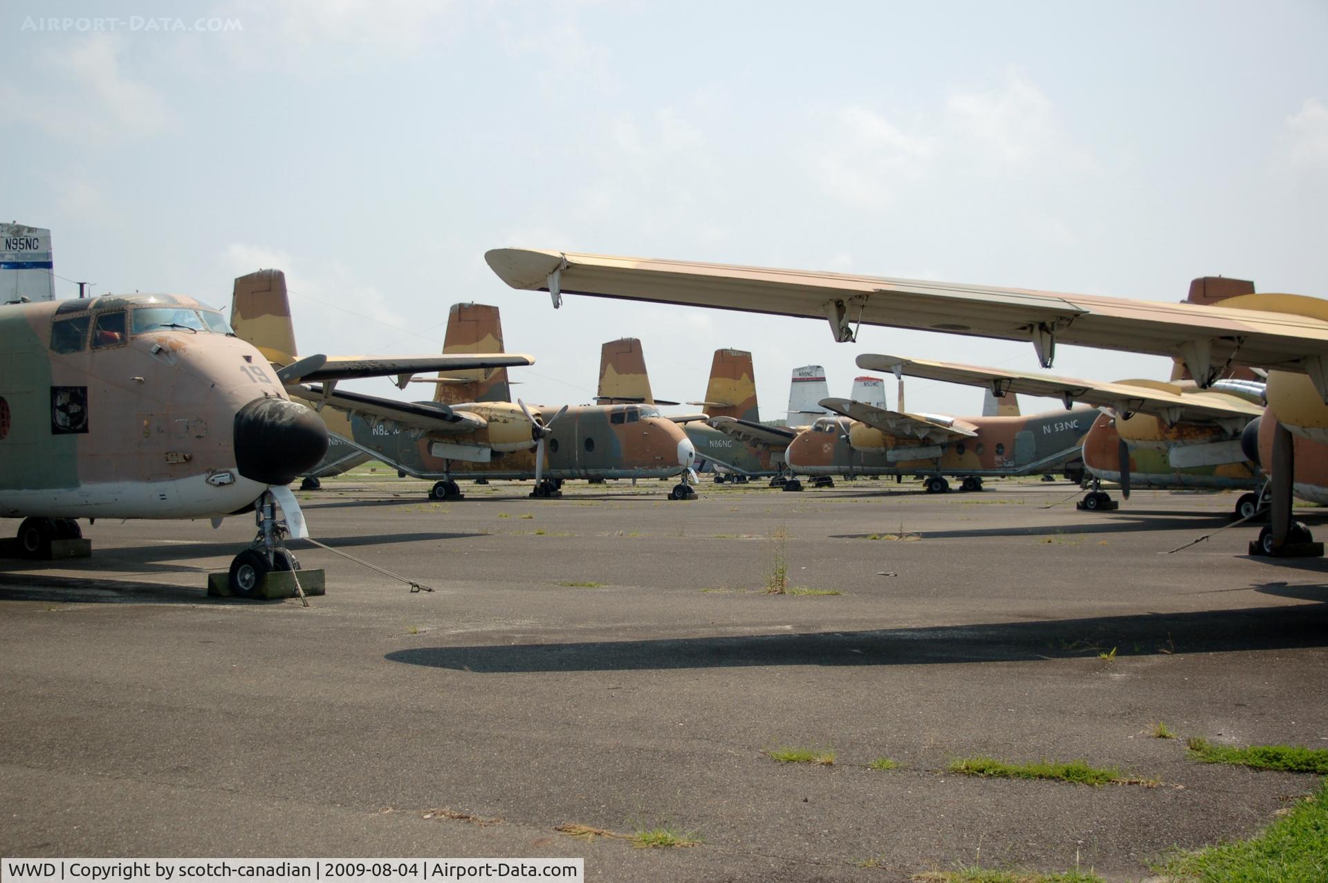 Cape May County Airport (WWD) - de Havilland DHC-4's at Pen Turbo Aviation, Cape May County Airport, Wildwood, NJ