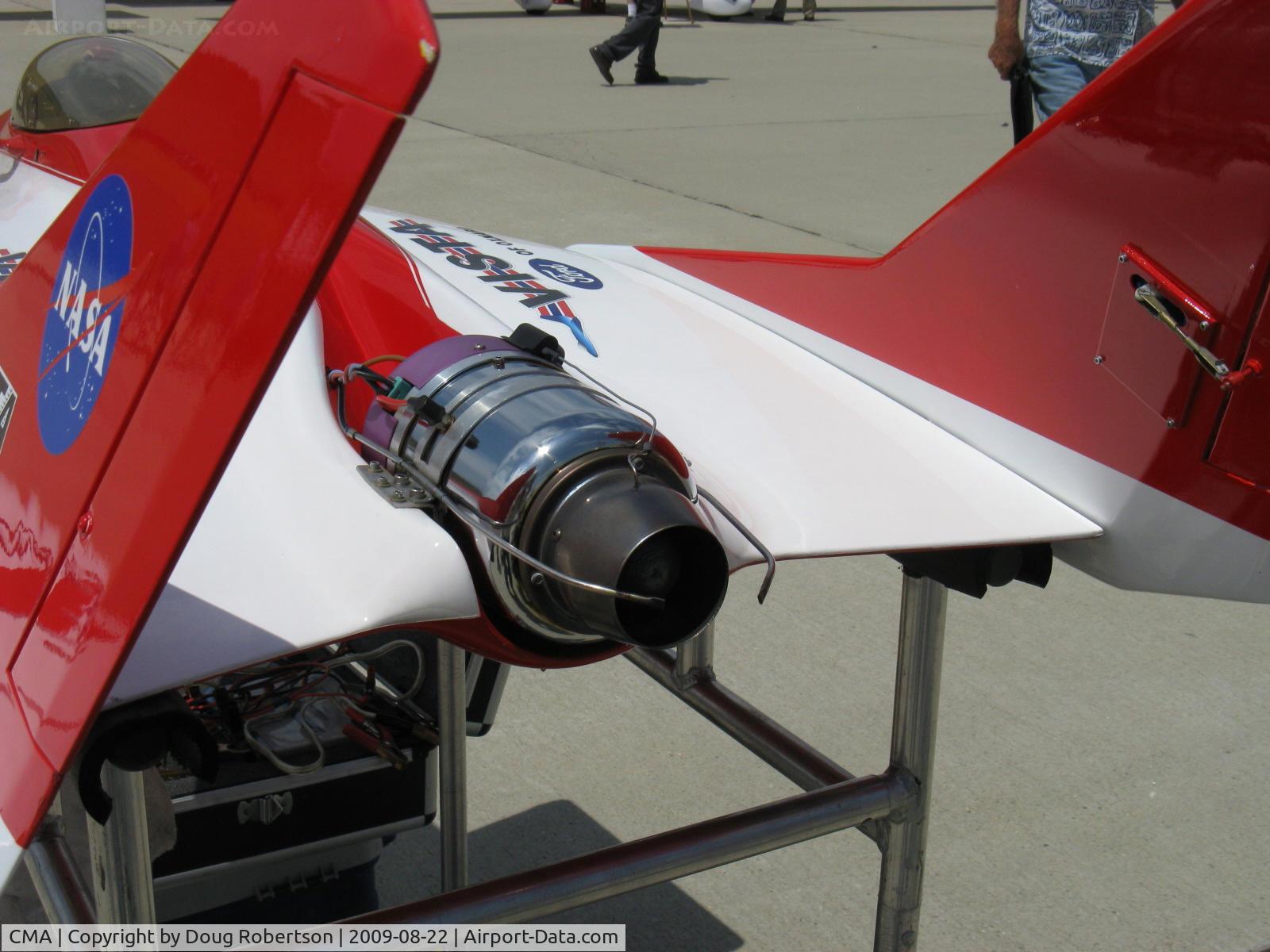 Camarillo Airport (CMA) - NASA/Vista Ford RC JET, the business end (jet engine-thrust nozzle)