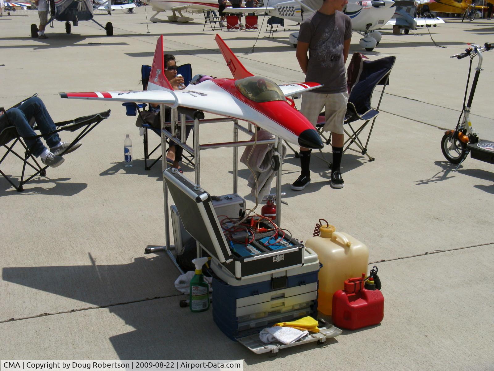 Camarillo Airport (CMA) - NASA/Vista Ford RC JET, workstand, controller, fuel, etc.