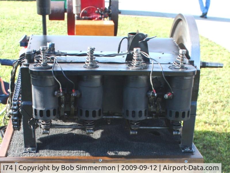 Grimes Field Airport (I74) - A running replica of the 1903 engine that powered Wilbur and Orville Wright's Flyer.