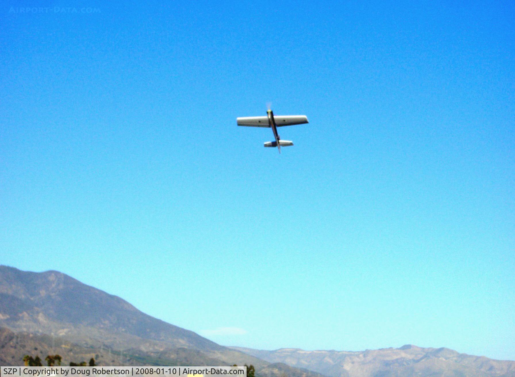 Santa Paula Airport (SZP) - RC Drone 'FLASH' extreme aerobatic, steep climb