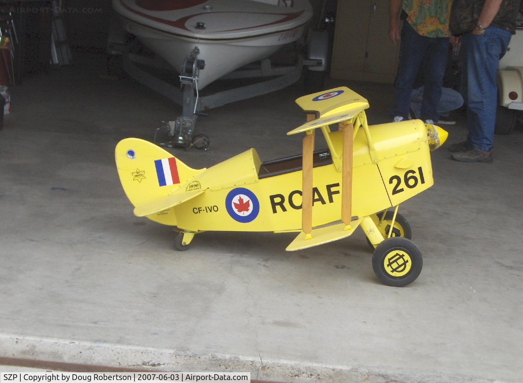 Santa Paula Airport (SZP) - RCAF Pedal Biplane CF-IVO