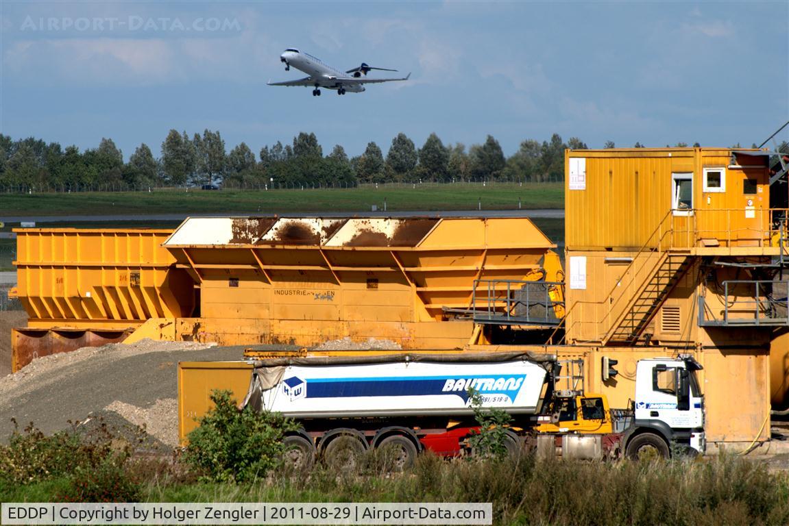 Leipzig/Halle Airport, Leipzig/Halle Germany (EDDP) - View over parts of building site south of rwy 26R.