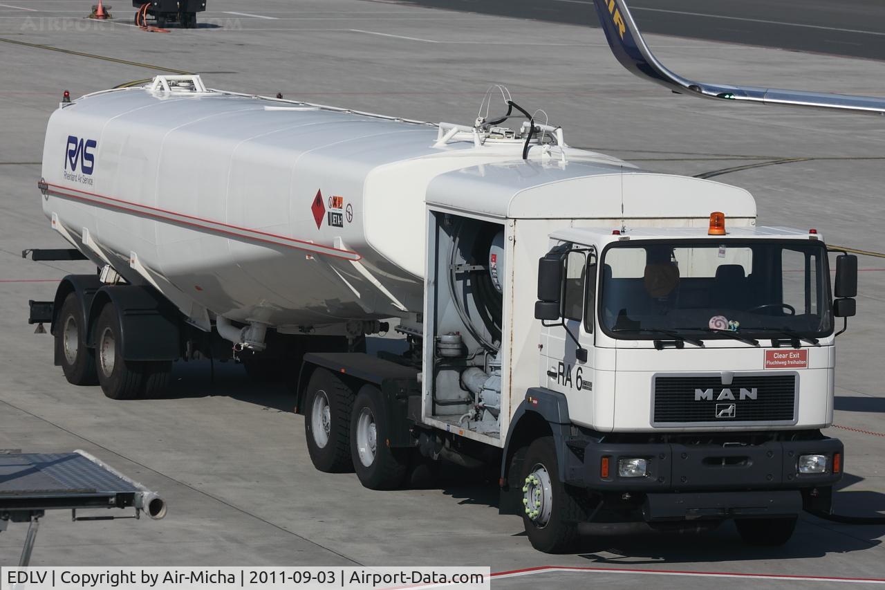 Weeze Airport (formerly Niederrhein Airport), Weeze Germany (EDLV) - Tank Truck No. RA6, from Weeze Airport, Germany, EDLV/ NRN