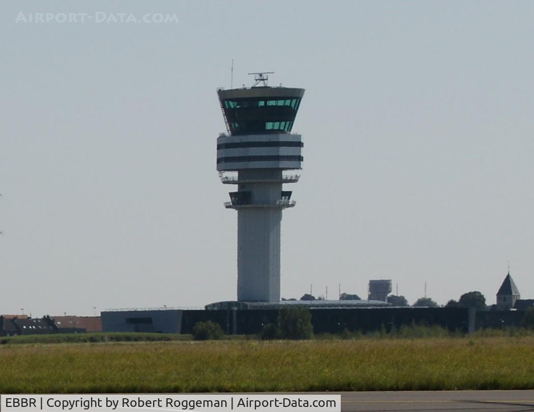Brussels Airport, Brussels / Zaventem   Belgium (EBBR) - Controletower as seen from EBMB.