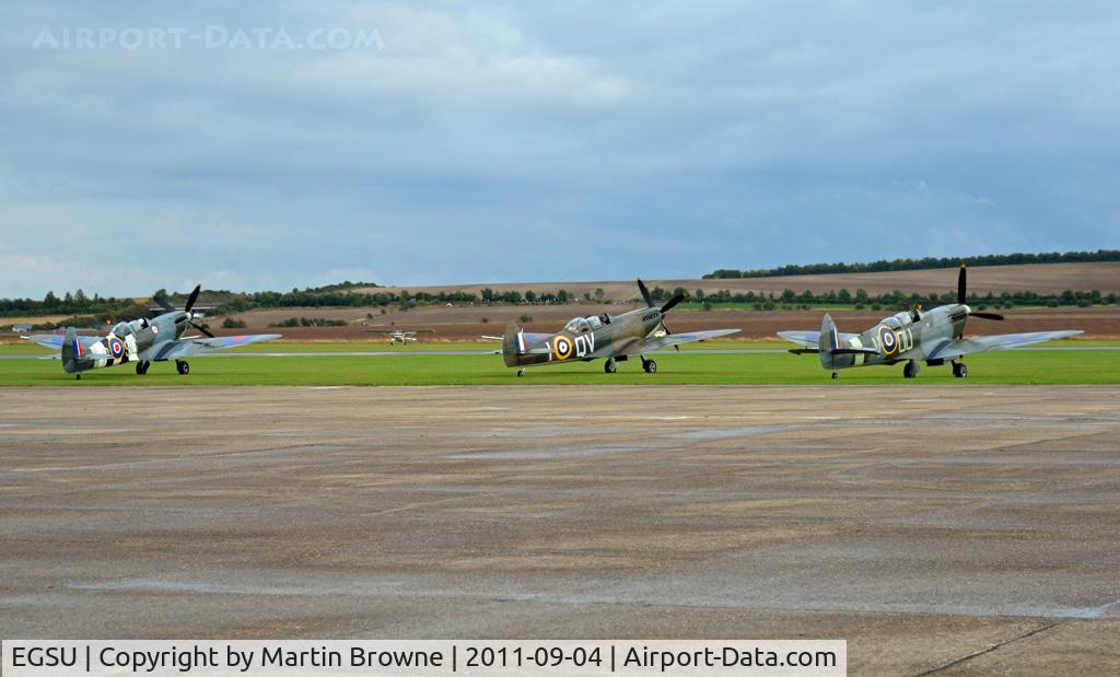 Duxford Airport, Cambridge, England United Kingdom (EGSU) - LINED UP TO START A DISPLAY AT DUXFORD