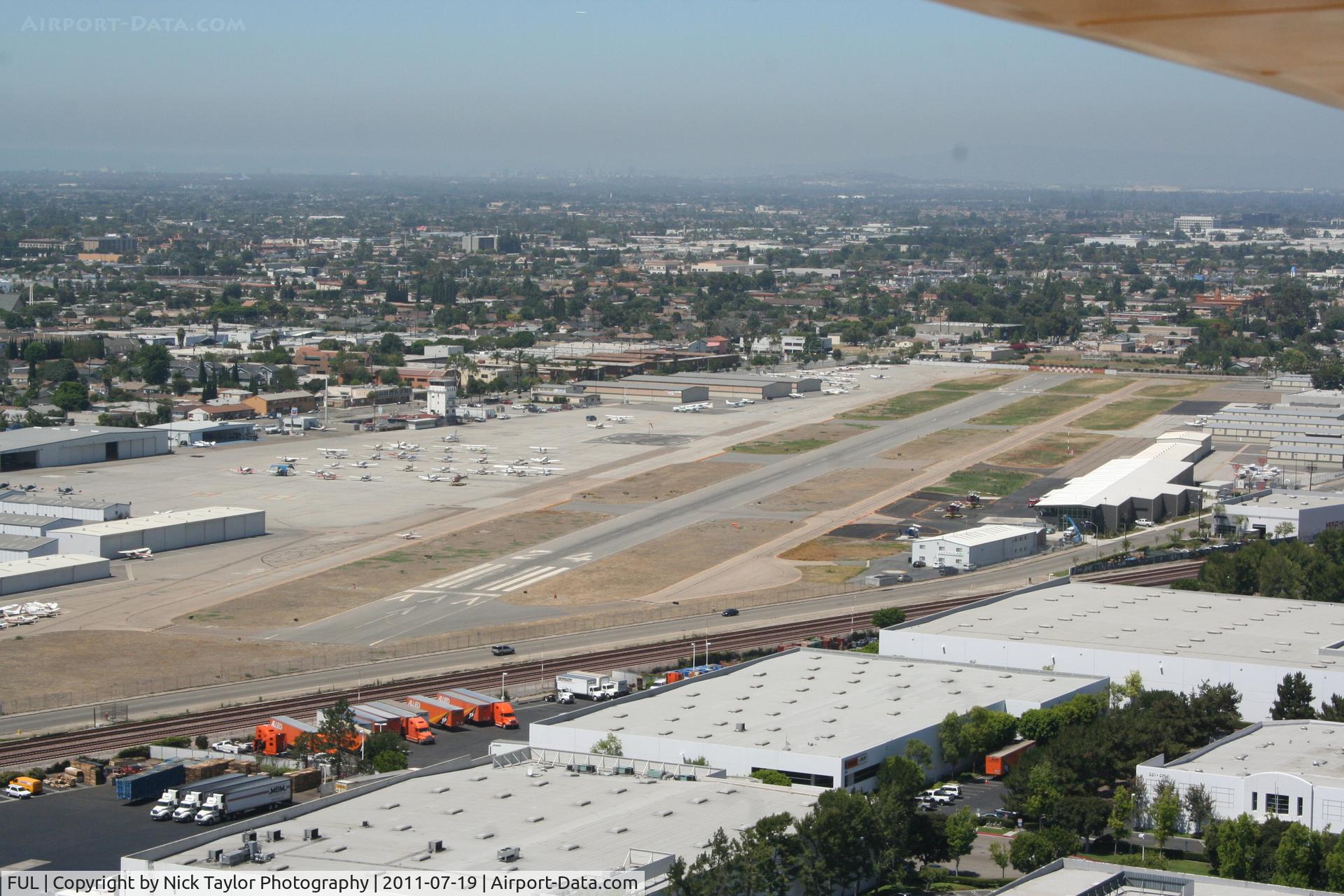Fullerton Municipal Airport (FUL) - Turning final for RWY 24