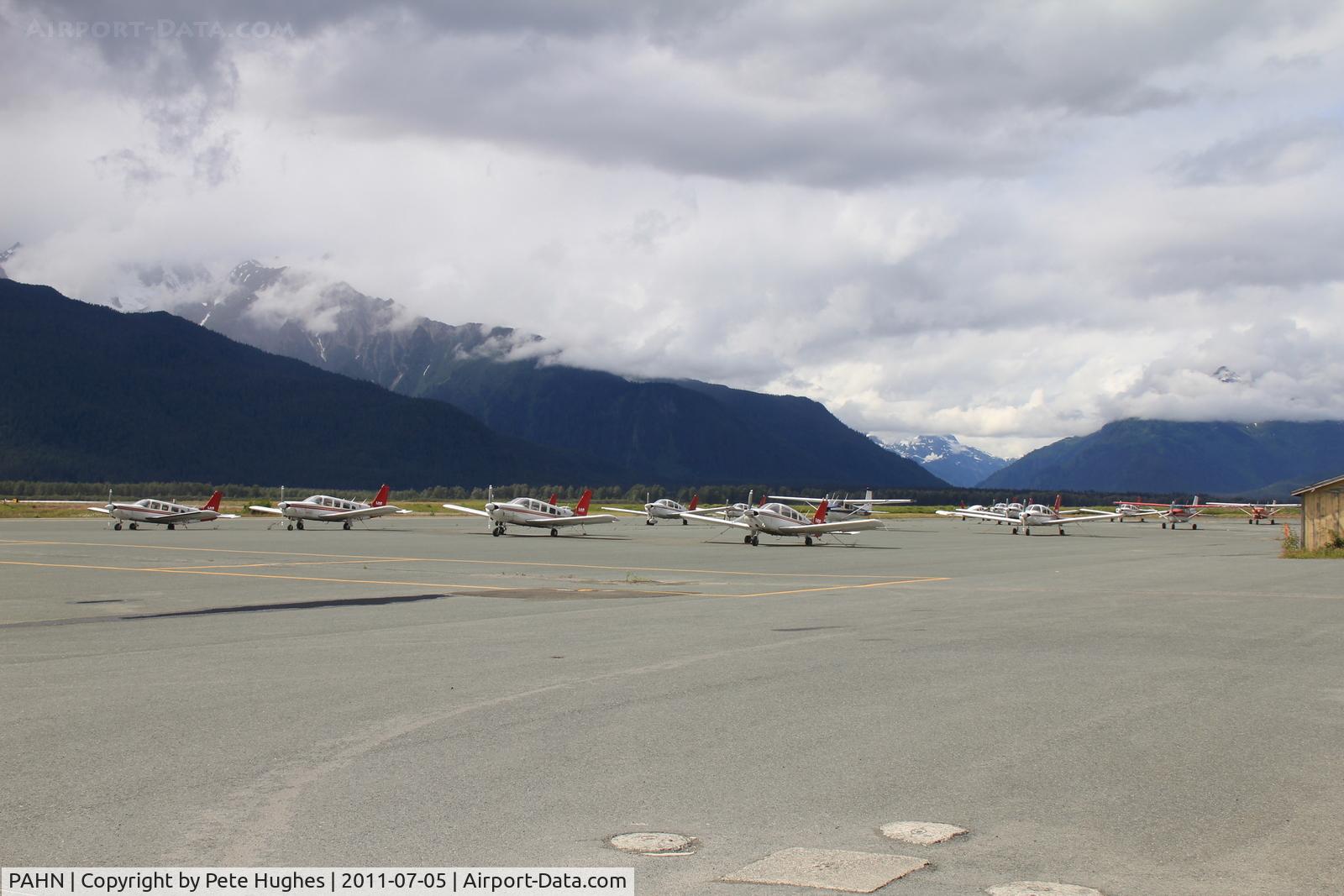 Haines Airport, Haines, Alaska United States (PAHN) - Haines Alaska with the currently inactive LAB fleet deteriorating on the ramp