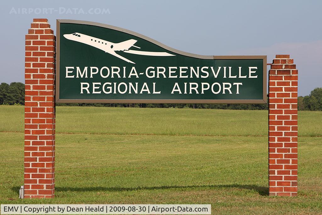 Emporia-greensville Regional Airport (EMV) - Emporia-Greensville Regional Airport sign.