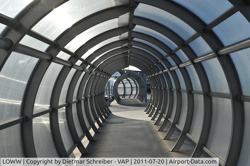 Vienna International Airport, Vienna Austria (LOWW) - Rain Protection on footpath to parking