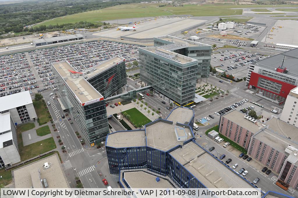 Vienna International Airport, Vienna Austria (LOWW) - Office park seen from the tower