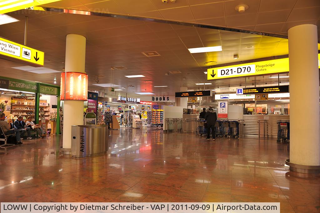 Vienna International Airport, Vienna Austria (LOWW) - Inside the terminal