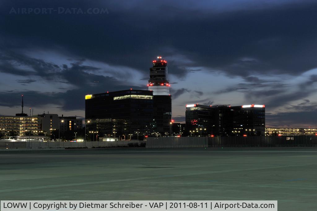 Vienna International Airport, Vienna Austria (LOWW) - airport by night