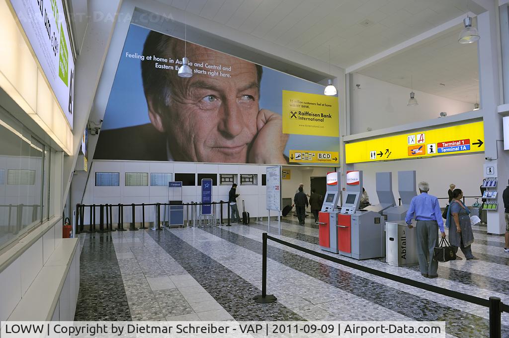 Vienna International Airport, Vienna Austria (LOWW) - Inside the terminal