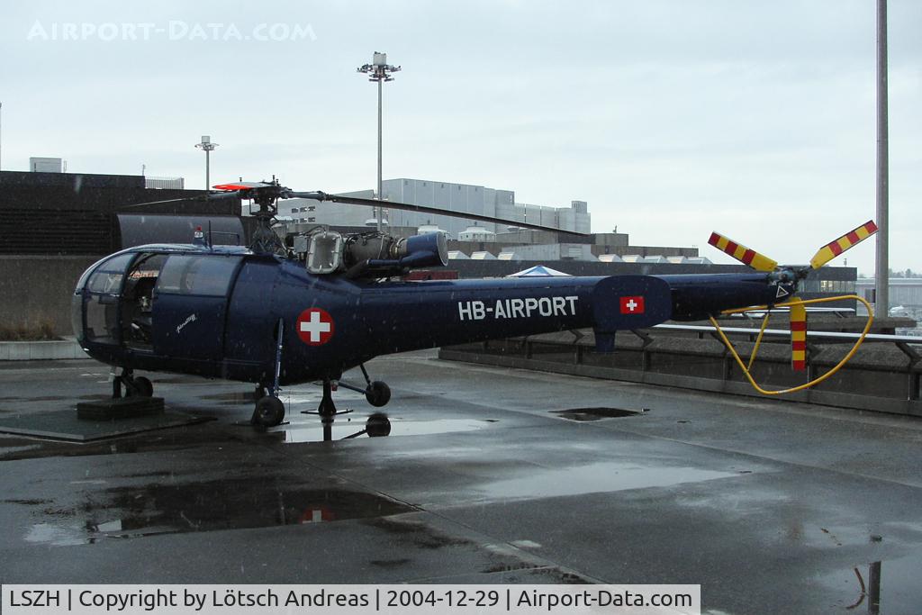 Zurich International Airport, Zurich Switzerland (LSZH) - Helicopter at visitors terrace