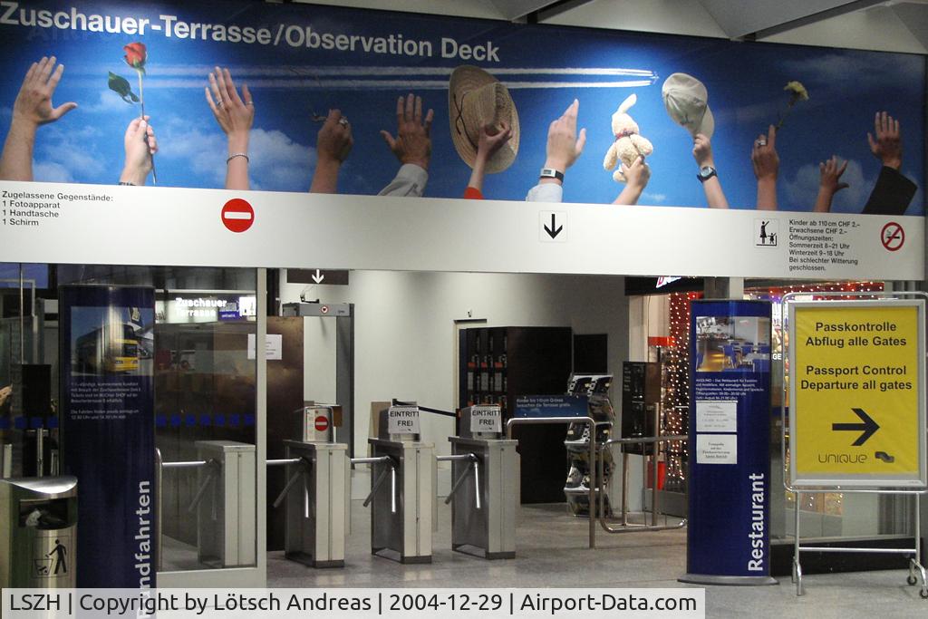 Zurich International Airport, Zurich Switzerland (LSZH) - entrance area for visitors terrace