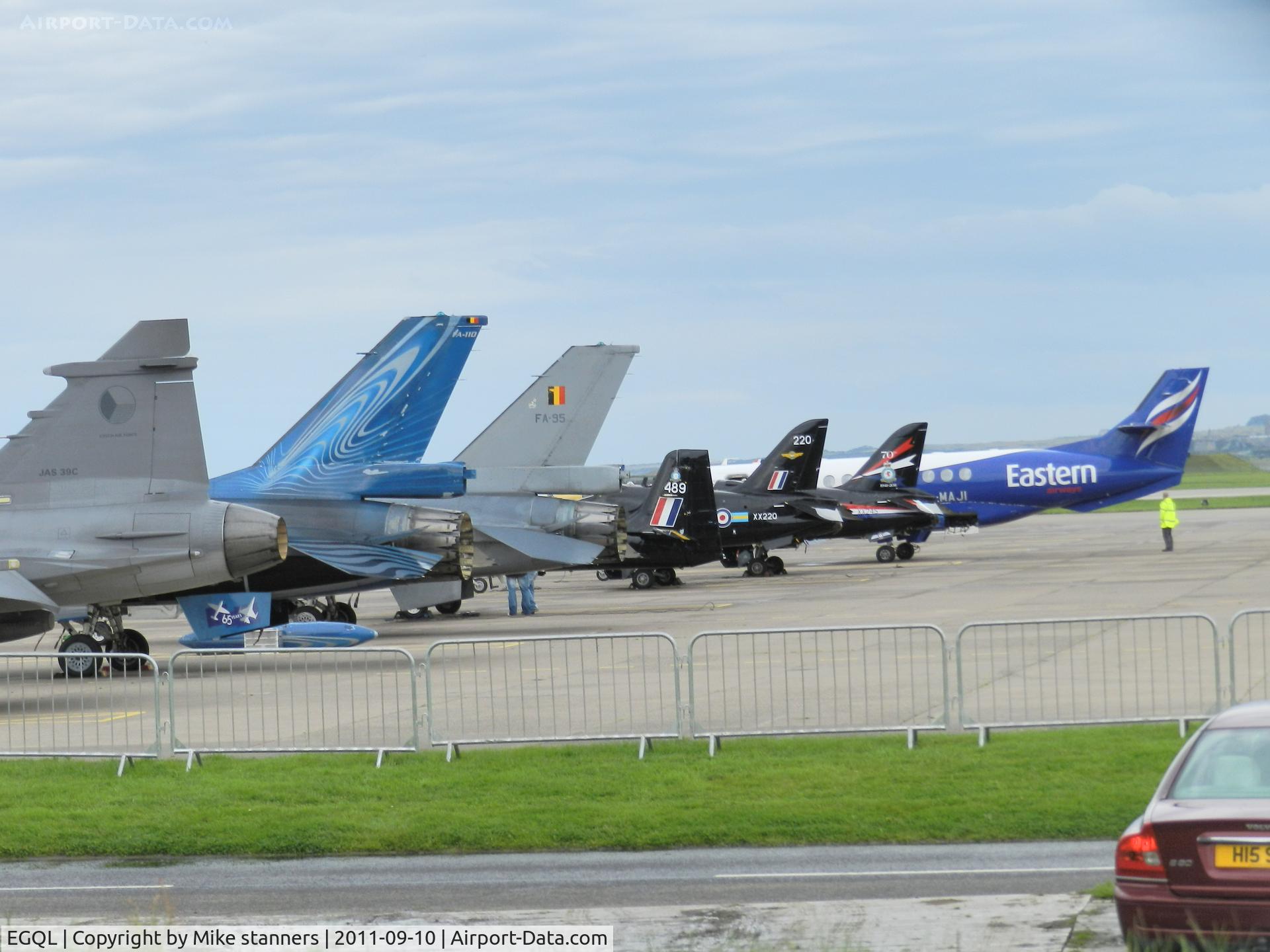 RAF Leuchars Airport, Leuchars, Scotland United Kingdom (EGQL) - flight line at Leuchars airshow 2011