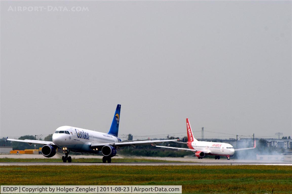 Leipzig/Halle Airport, Leipzig/Halle Germany (EDDP) - Traffic on rwy 08L.