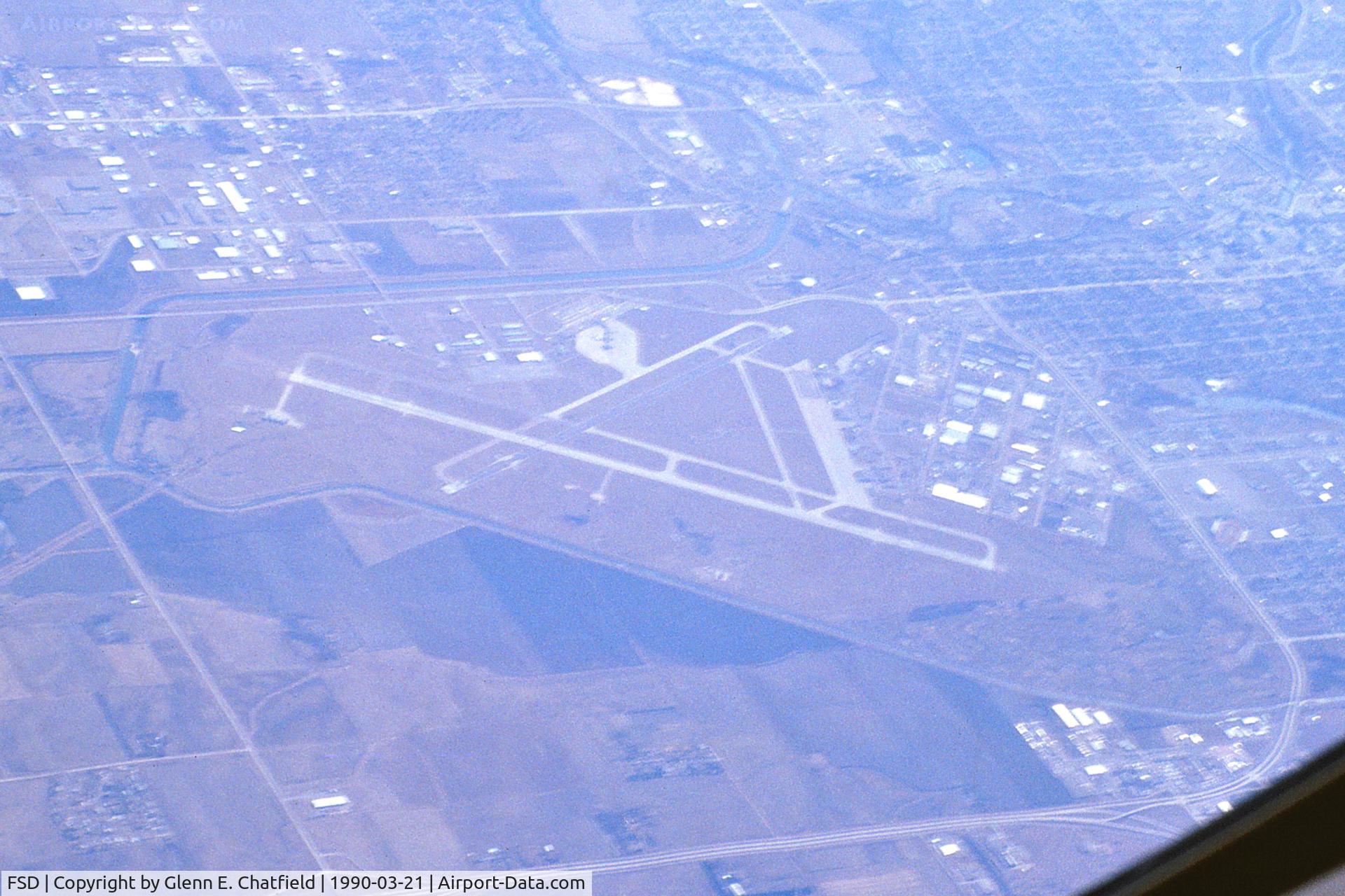 Joe Foss Field Airport (FSD) - Seen from the tail-boom position in a KC-135 at Flight Level 310.