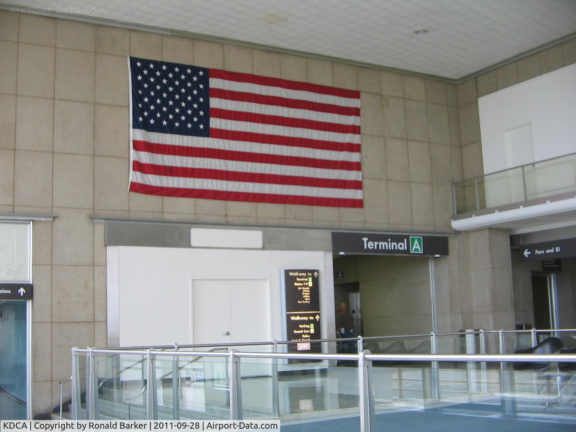Ronald Reagan Washington National Airport (DCA) - DCA Terminal A  American Flag