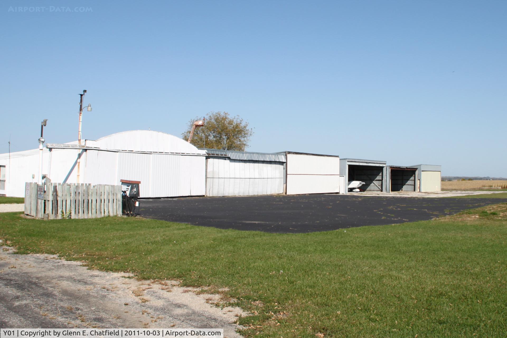 Waukon Municipal Airport (Y01) - The hangar complex