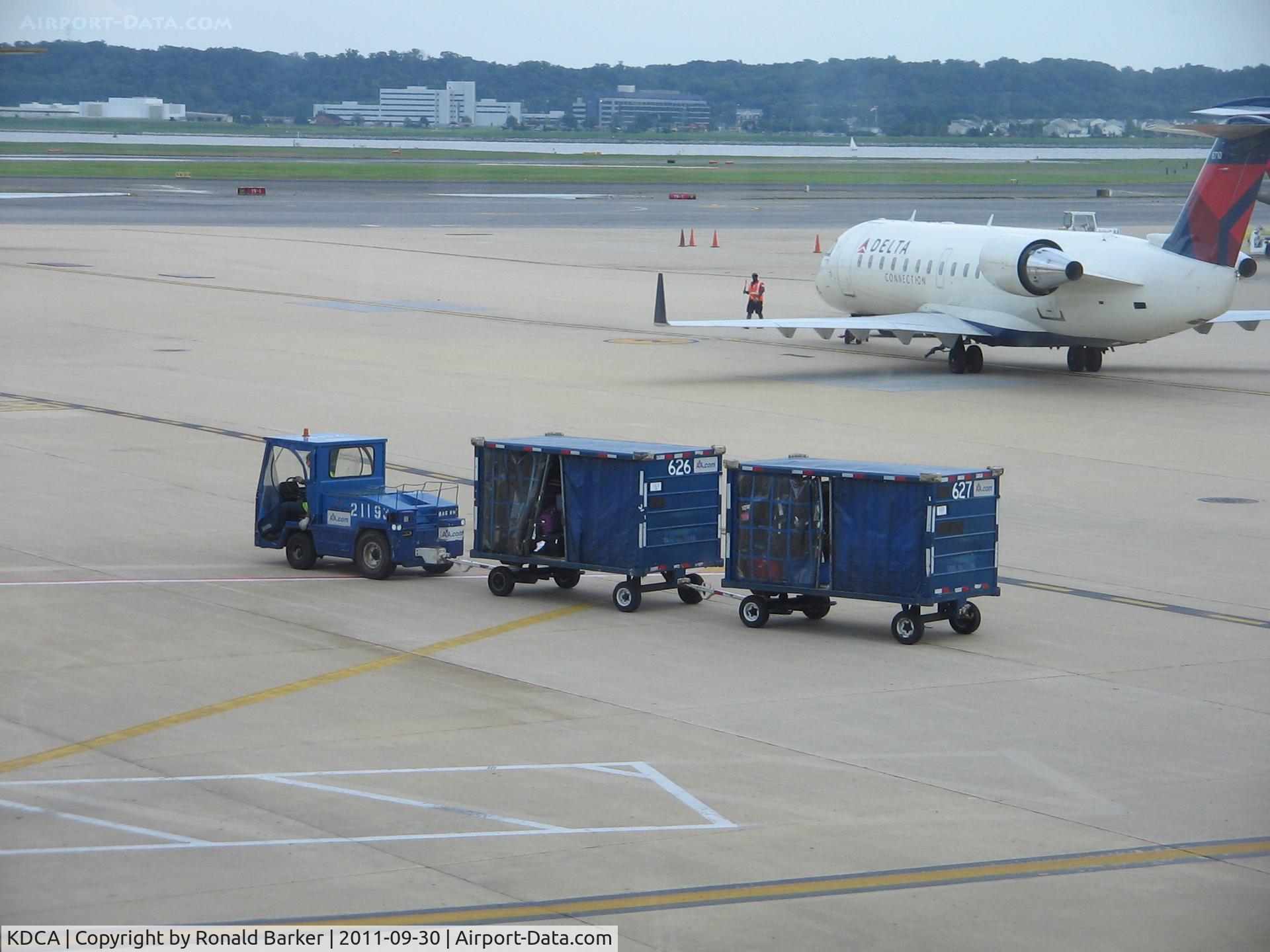 Ronald Reagan Washington National Airport (DCA) - American baggage train