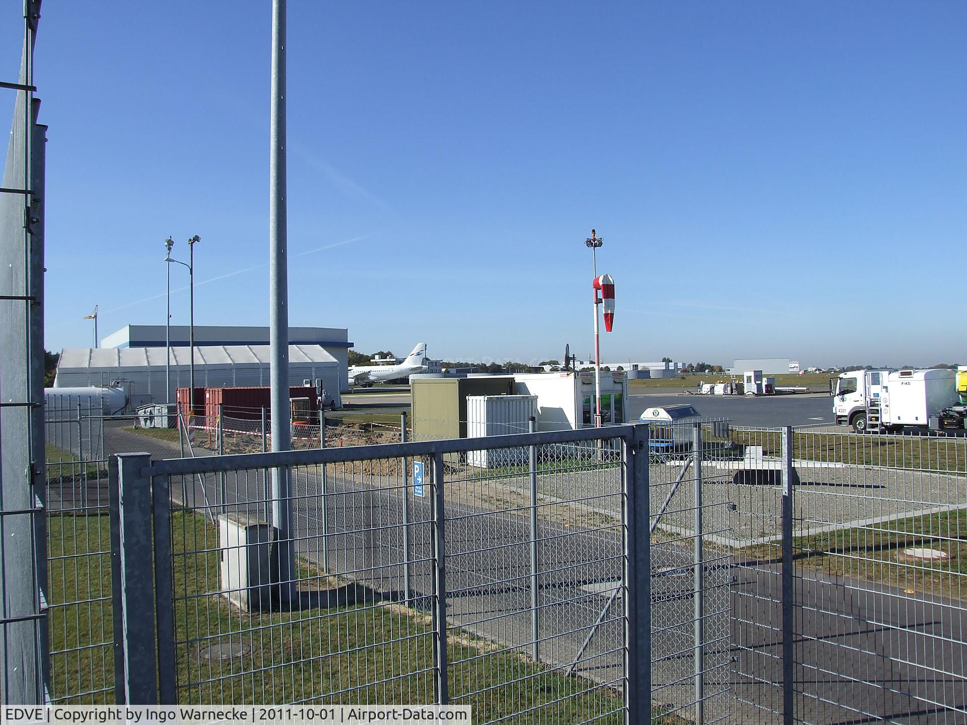 Braunschweig-Wolfsburg Regional Airport, Braunschweig, Lower Saxony Germany (EDVE) - looking towards the western section of the airport from the visitor's terrace at Braunschweig-Waggum airport