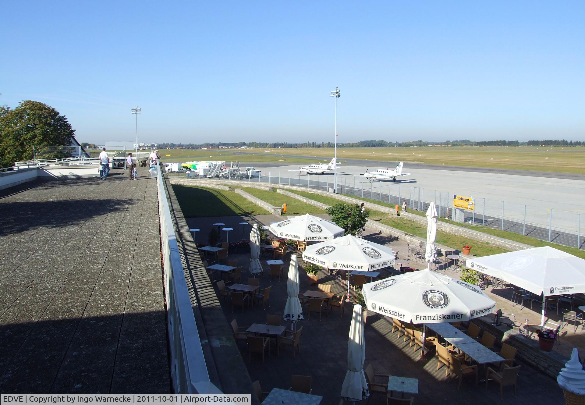 Braunschweig-Wolfsburg Regional Airport, Braunschweig, Lower Saxony Germany (EDVE) - the airport cafe / restaurant on the visitor's terrace at Braunschweig-Waggum airport