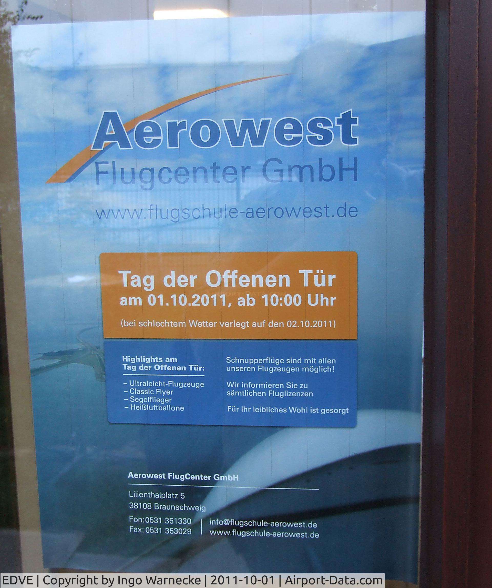 Braunschweig-Wolfsburg Regional Airport, Braunschweig, Lower Saxony Germany (EDVE) - Aerowest flying school at Braunschweig-Waggum airport, whose open day made many of these photos possible