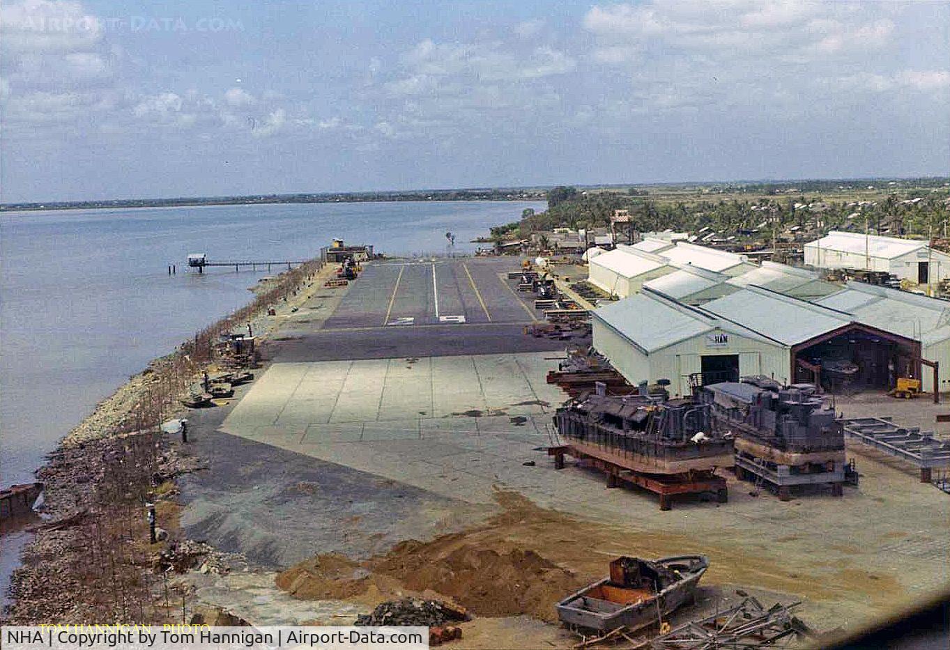 Nha Trang Airport, Nha Trang Viet Nam (NHA) - Date: 1971  Nha Be, US Naval base Southeast of Saigon.  Runway 29 shown.  Home of the Seawolves & Razorbacks gun teams.  Very, very short runways.