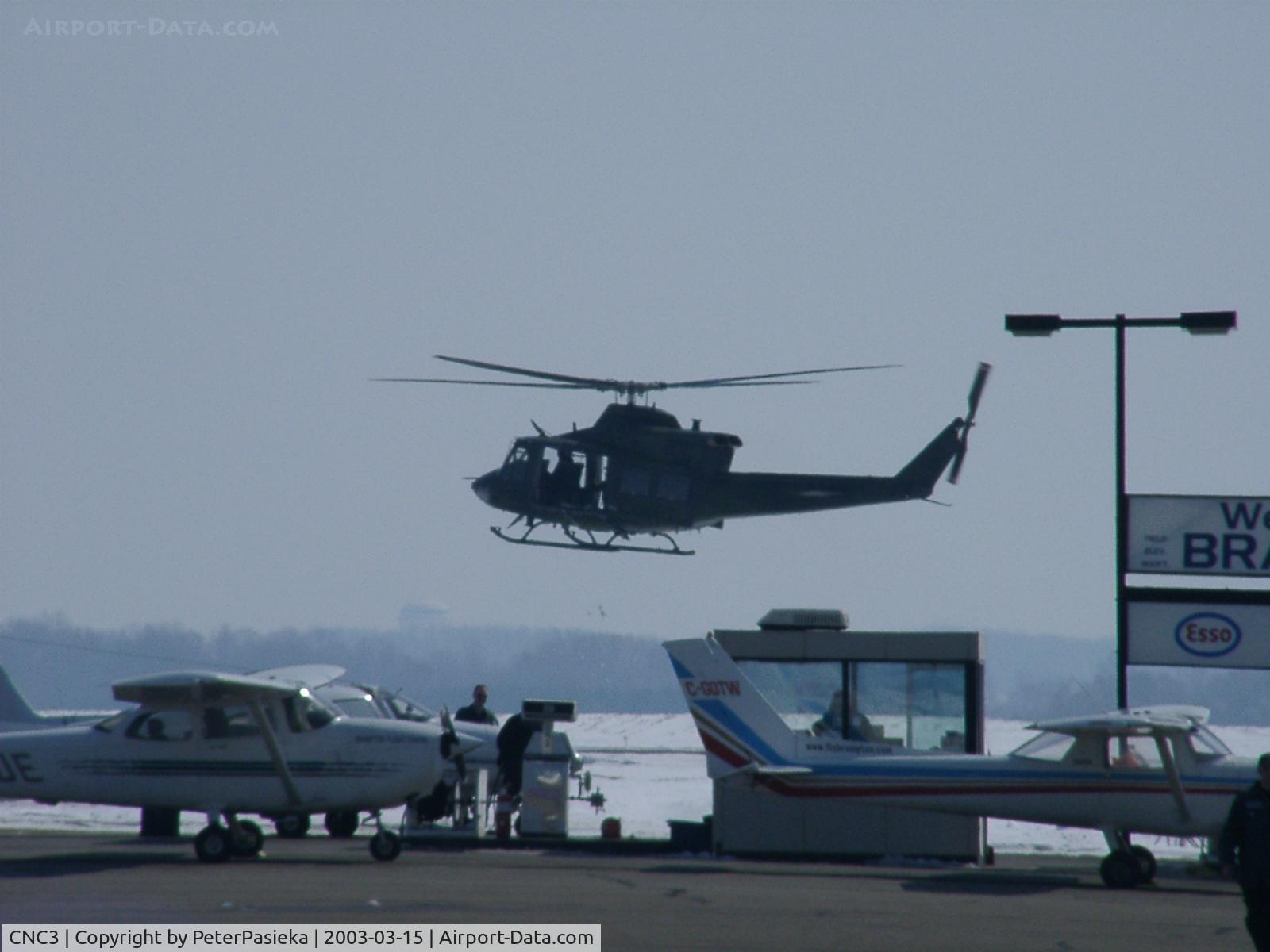 CNC3 Airport - Military Helicoper visits Brampton Airport, Ontario Canada