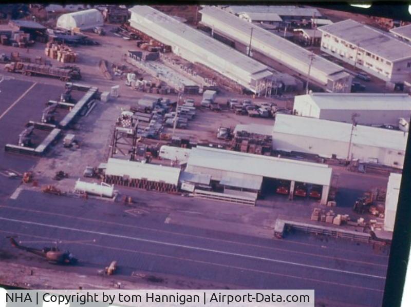 Nha Trang Airport, Nha Trang Viet Nam (NHA) - Another photo of the Nha Be heliport.  It shows just how short the runways really were. Not many running landings were made here! 1971