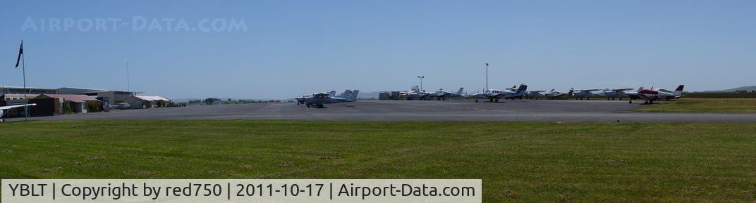 Ballarat Airport, Ballarat, Victoria Australia (YBLT) - Panorama of the main parking area at Ballarat Airport