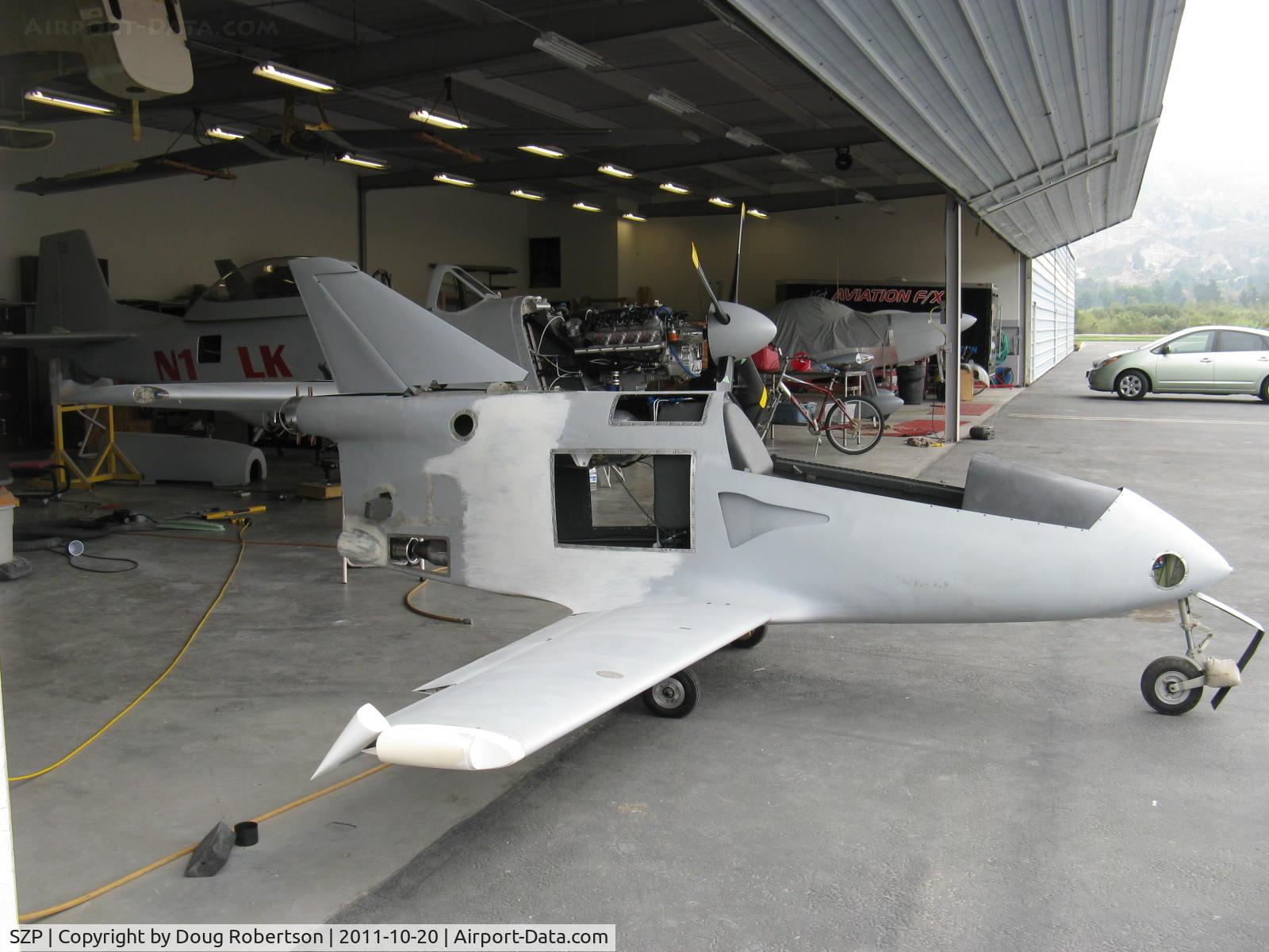 Santa Paula Airport (SZP) - Experimental BD-FLS MICROJET in-build, Quantum Turbine TJ100 Jet engine 265 lb max thrust with FADEC, Expected VNE 250 KIAS, 2,750 fpm sea-level climb rate