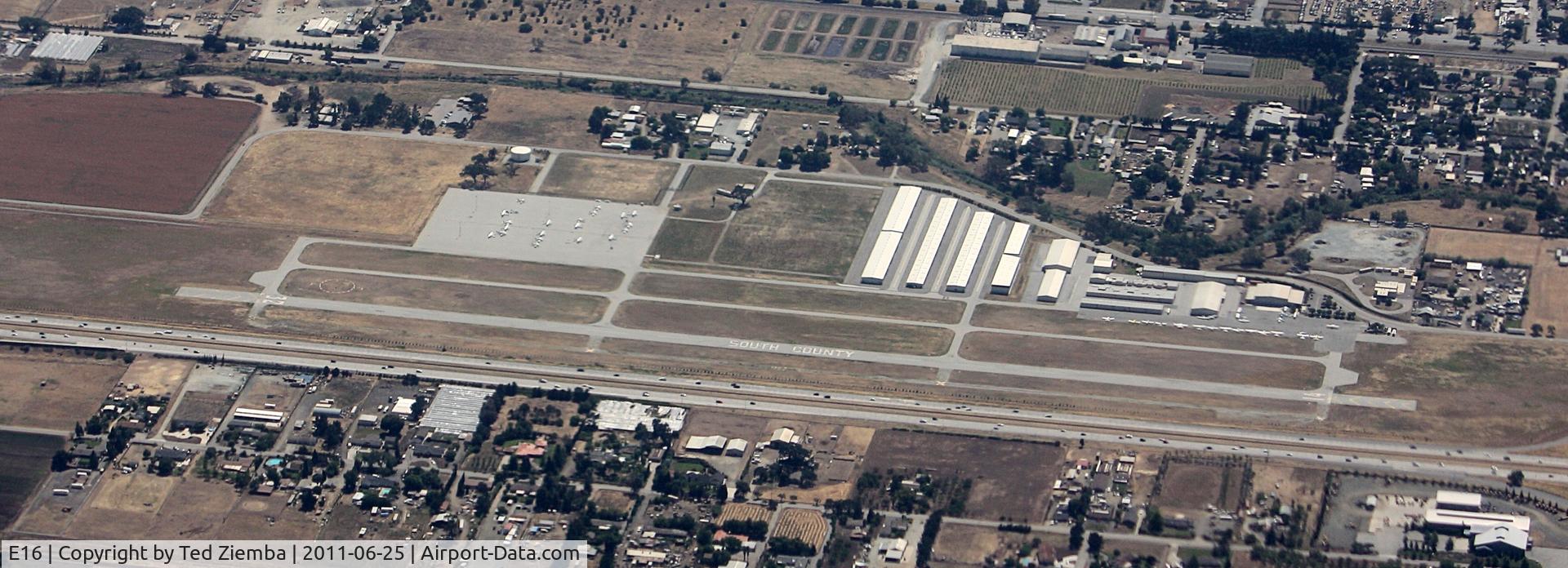 South County Arpt Of Santa Clara County Airport (E16) - South County from the air. 