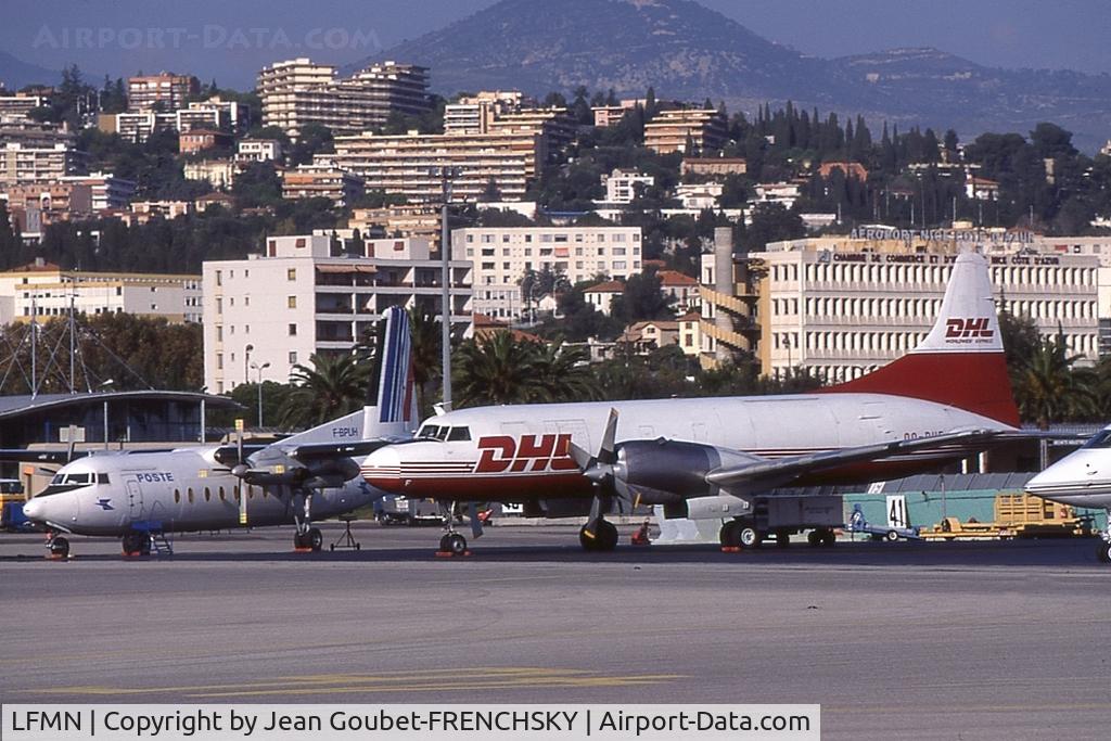Nice Côte d'Azur Airport, Nice France (LFMN) - old FRENCH POSTE and Convair DHL