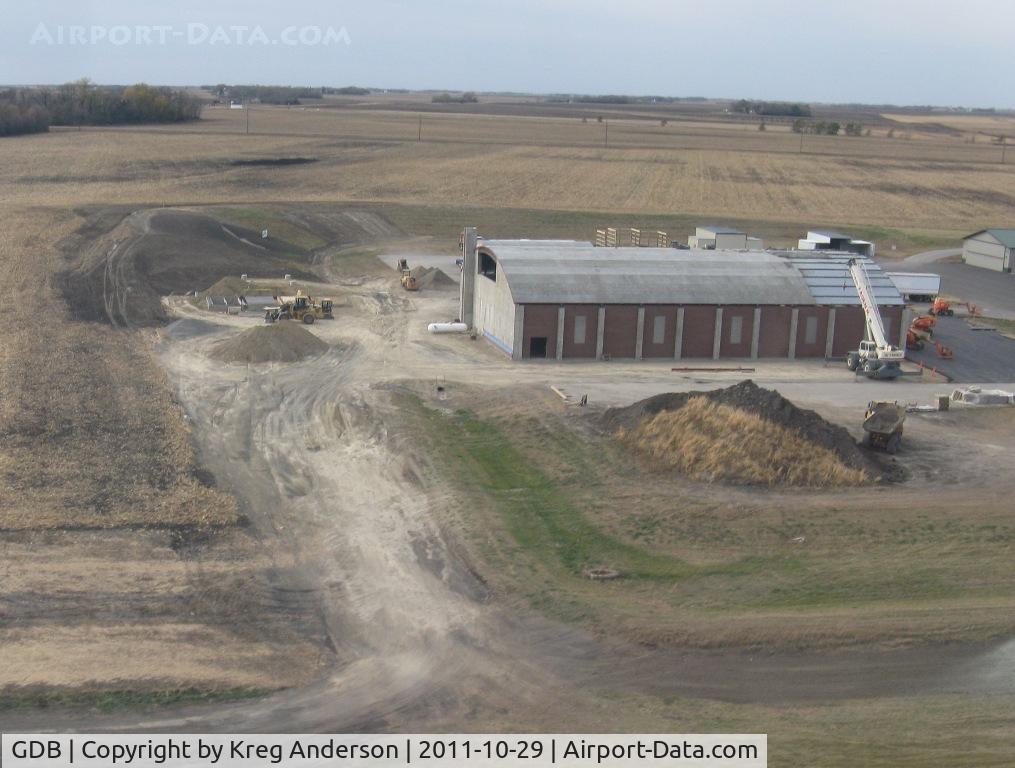 Granite Falls Muni/lenzen-roe Memorial Fld Airport (GDB) - New hangar going up at Granite Falls Municipal Airport in Granite Falls, MN.