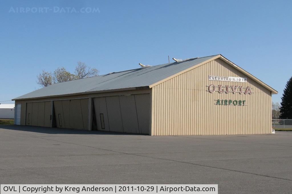 Olivia Regional Airport (OVL) - Damaged hangar from a storm this summer at the Olivia Municipal Airport in Olivia, MN.