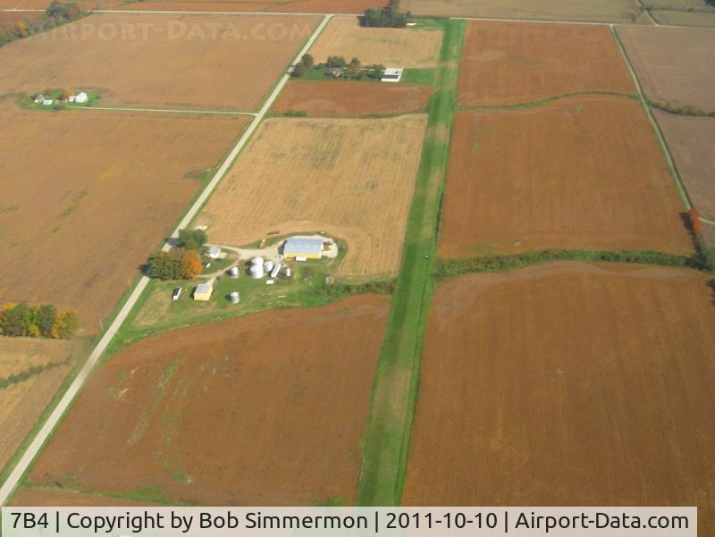 Miller Farm Landing Strip Airport (7B4) - Looking east
