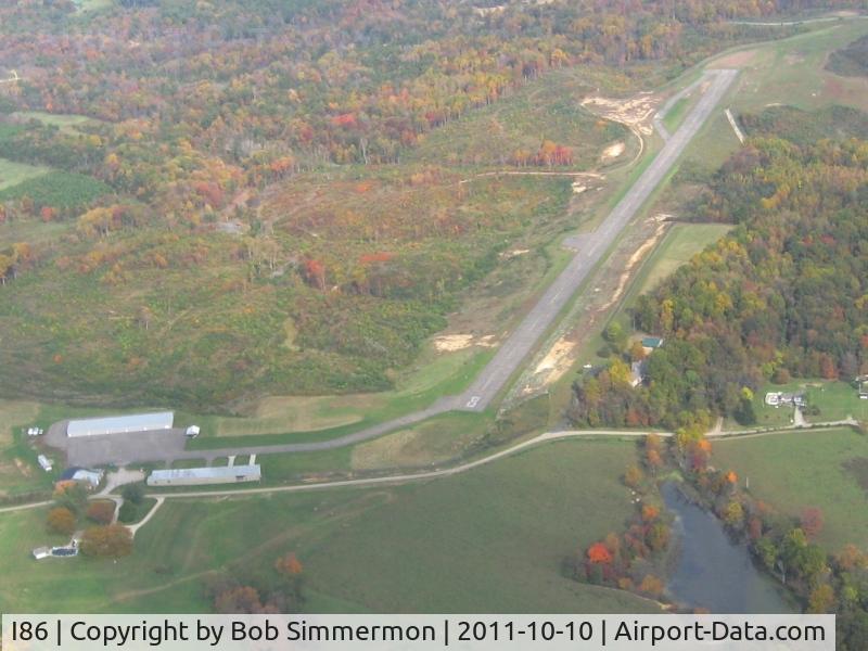 Perry County Airport (I86) - Looking east on a nice fall day.