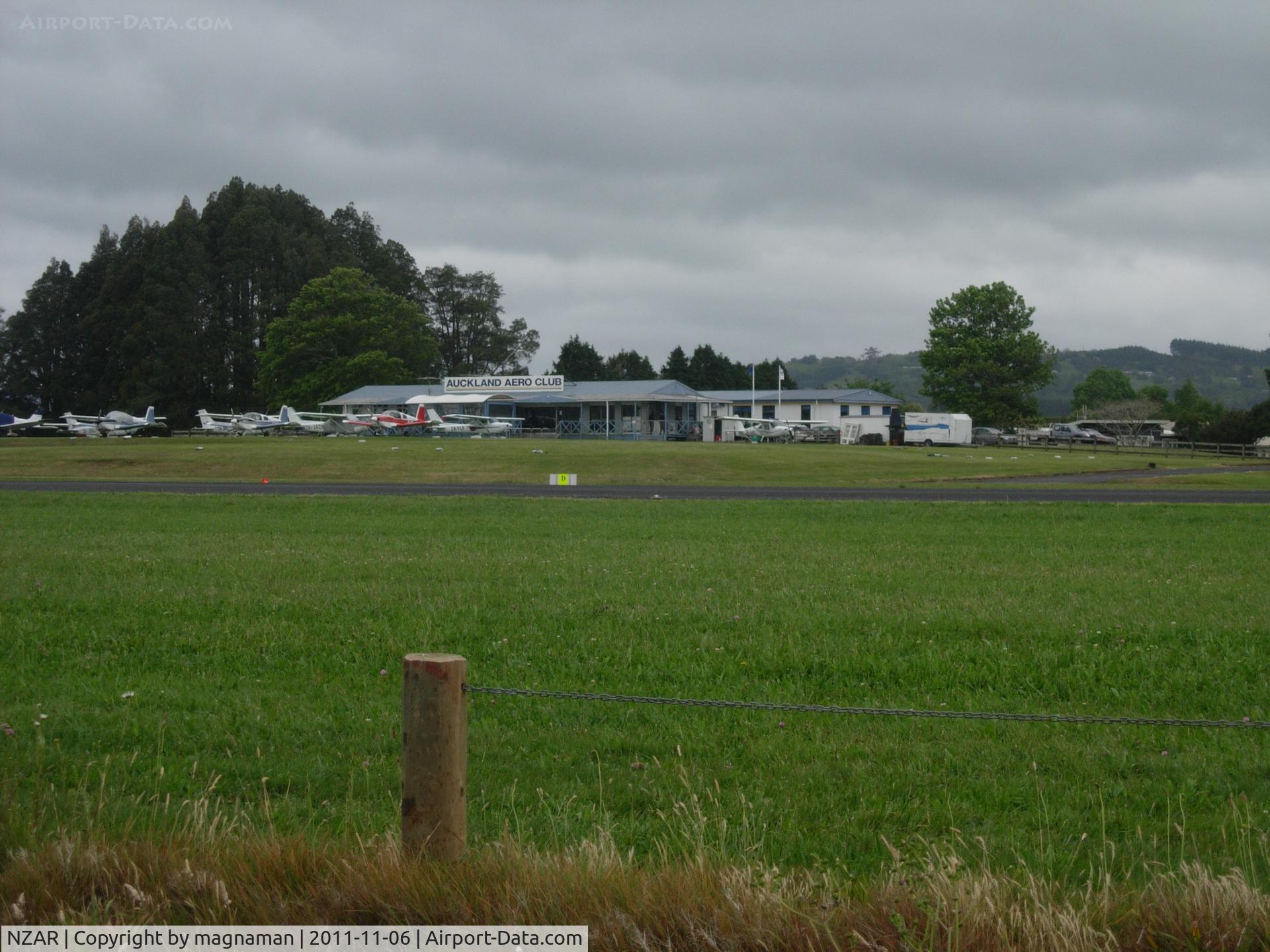 Ardmore Airport, Auckland New Zealand (NZAR) - Auckland Aero Club from other side of runway.