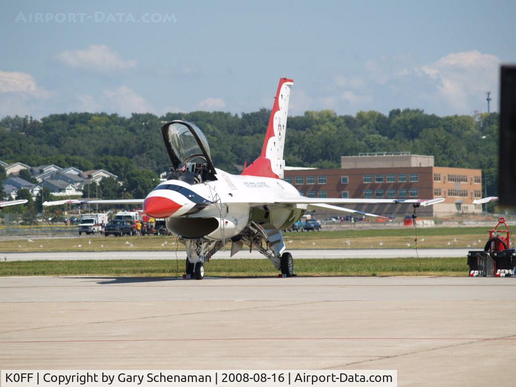 0FF Airport - THUNDER BIRD NUMBER 3 ON OFFUTT AFB TARMAC