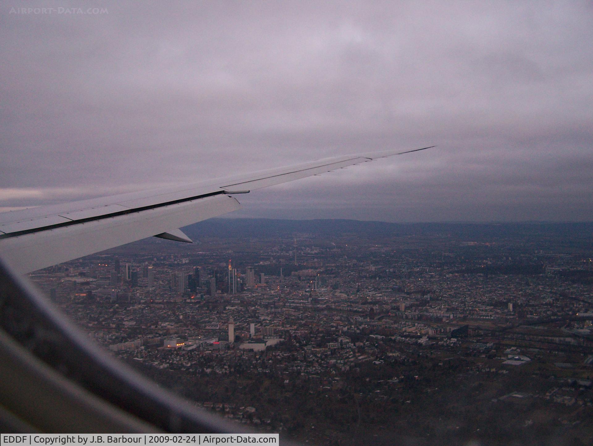 Frankfurt International Airport, Frankfurt am Main Germany (EDDF) - Window seat of a B767-400, coming into Frankfurt, Germany (EDDF)