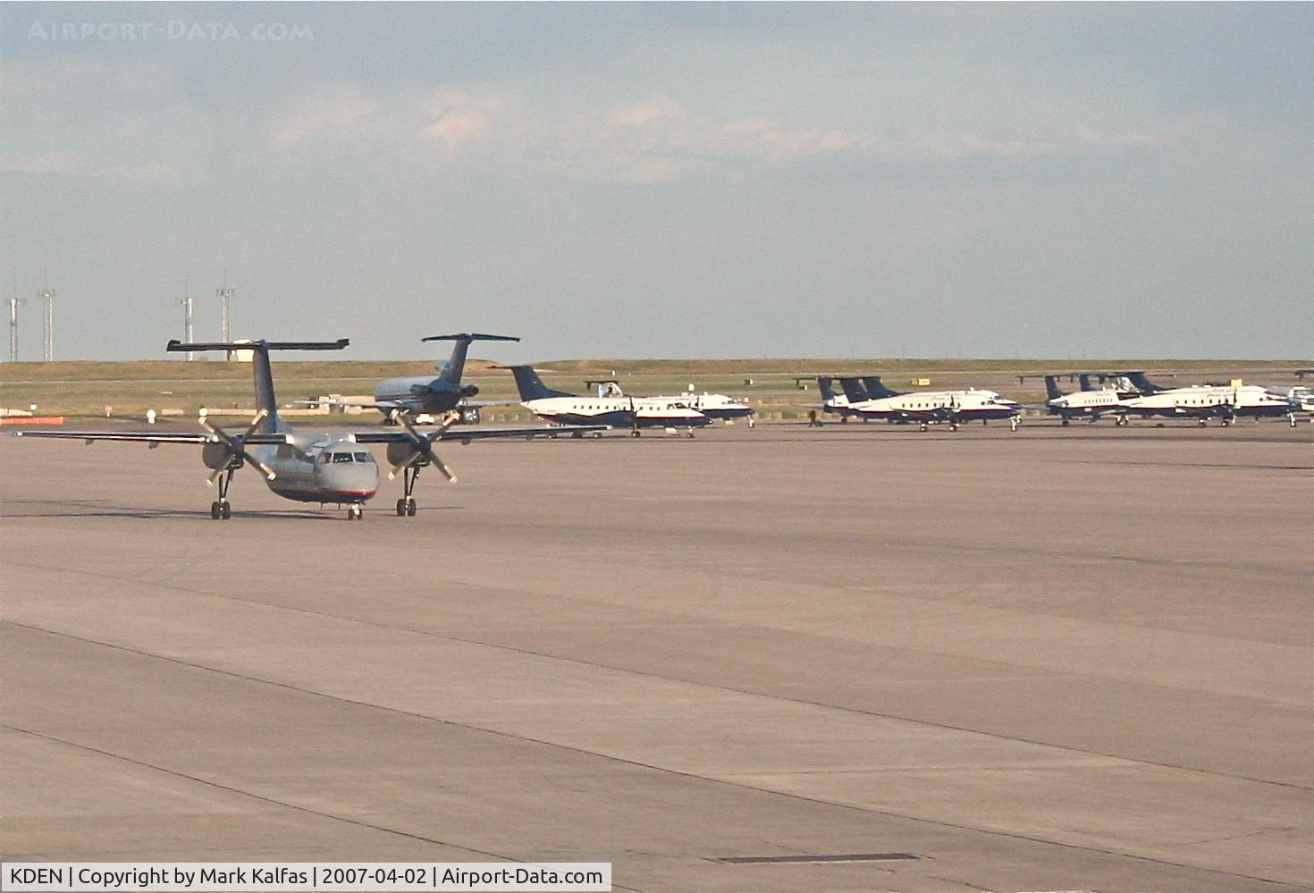 Denver International Airport (DEN) - United Express Bombardier Dash 8 at KDEN.