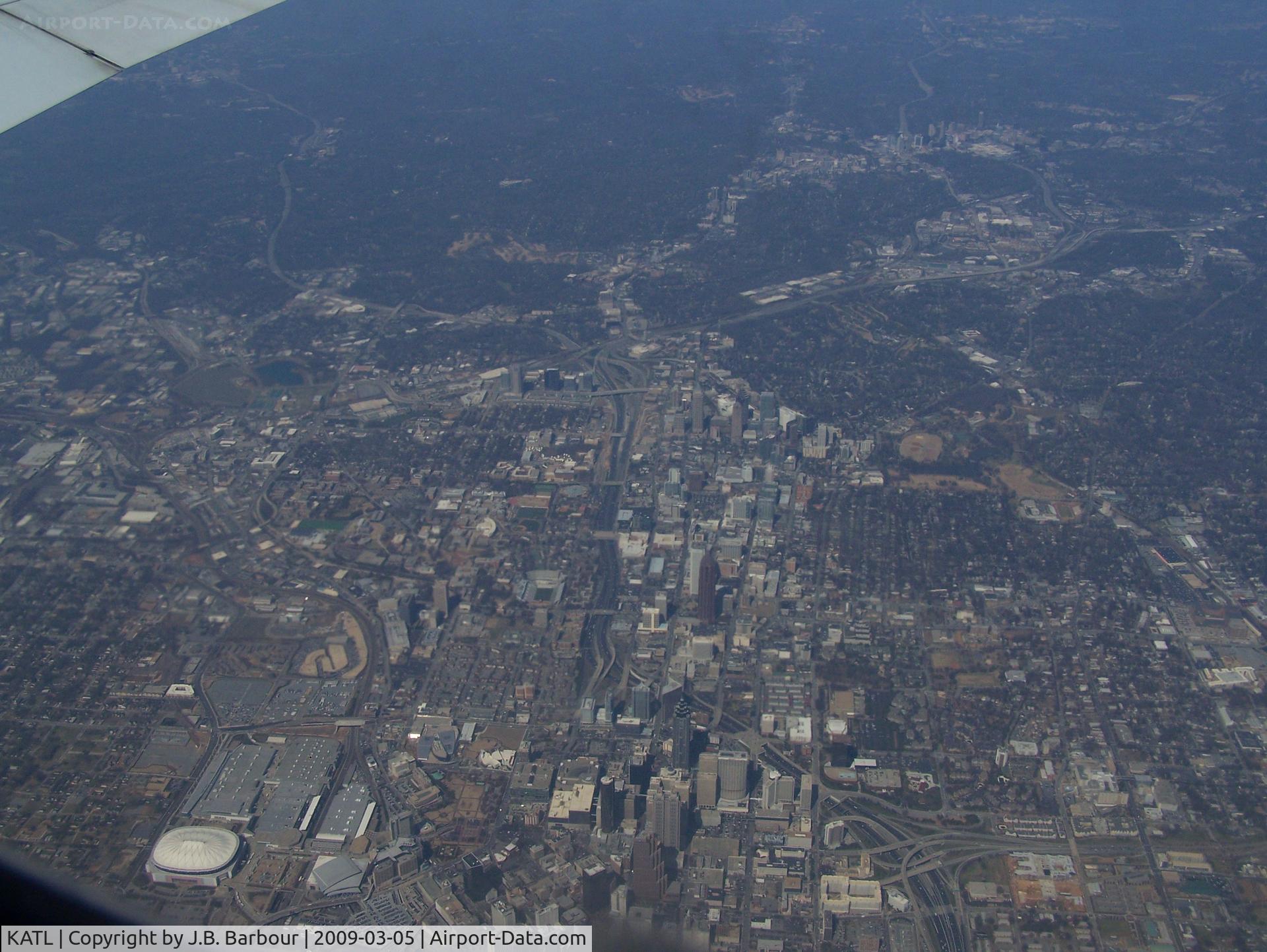 Hartsfield - Jackson Atlanta International Airport (ATL) - Onboard a B767 for a final approach to KATL