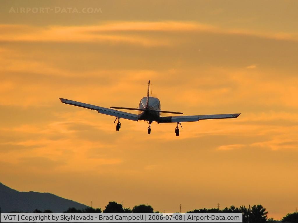 North Las Vegas Airport (VGT) - Arriving at sunset.