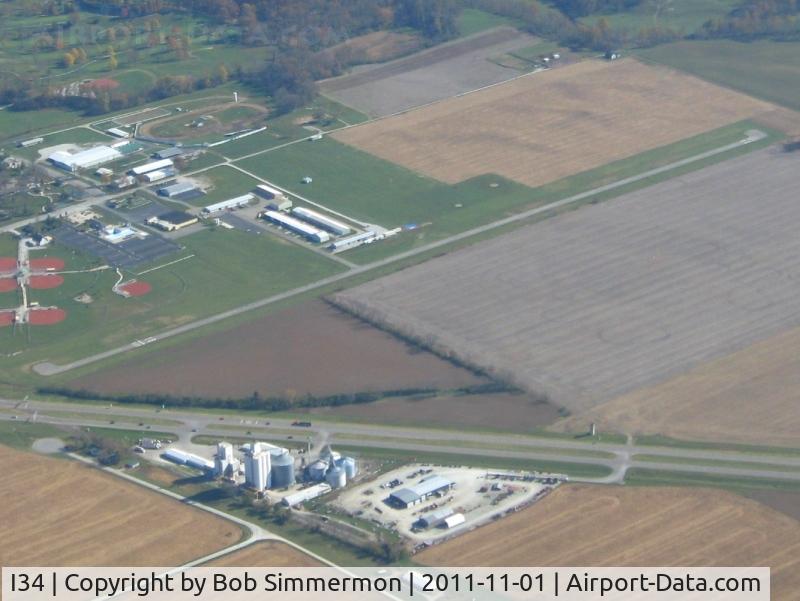 Greensburg Municipal Airport (I34) - Looking SE from 4500'