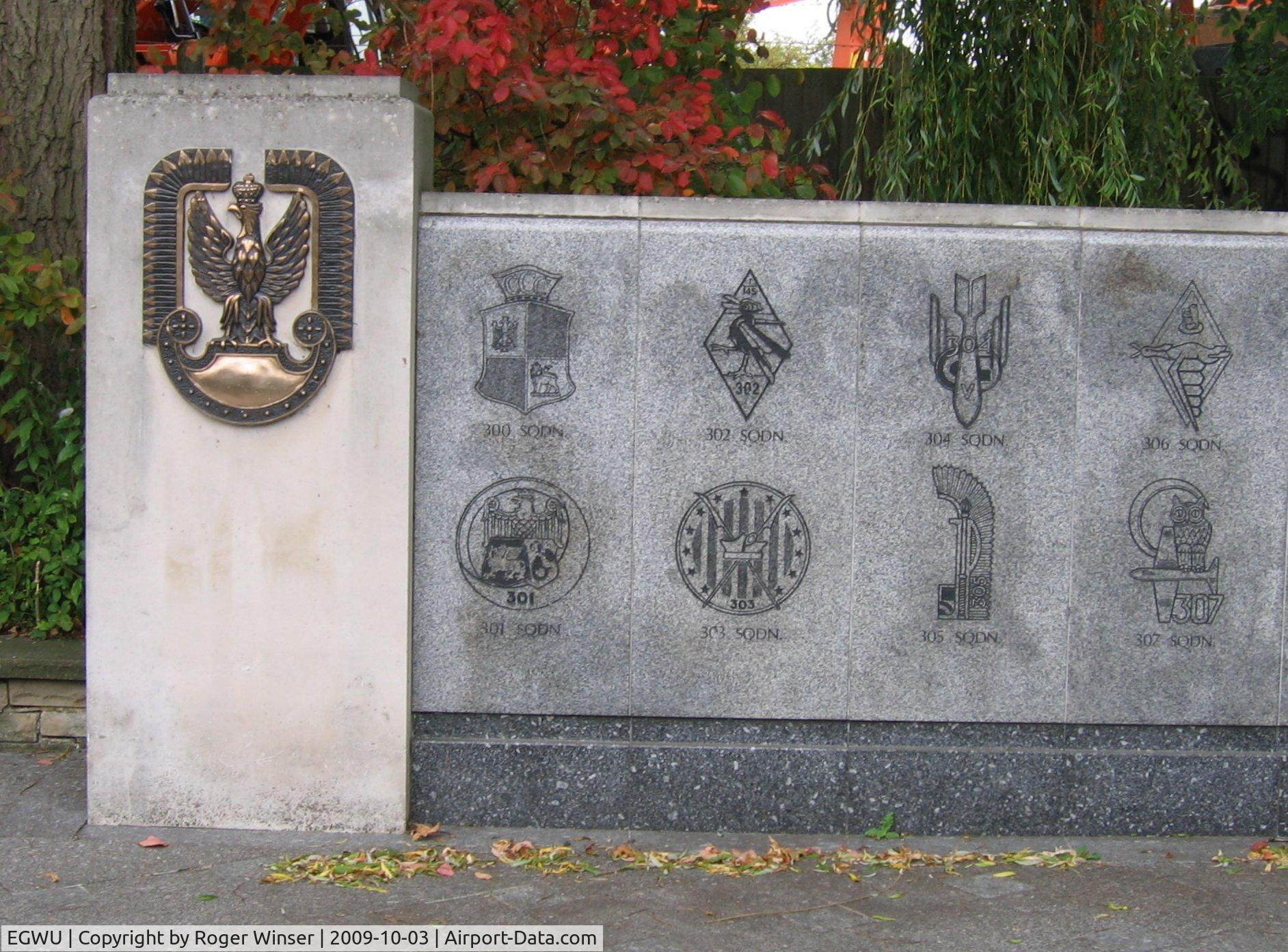 RAF Northolt Airport, Ruislip, England United Kingdom (EGWU) - At the Polish airmen memorial adjacent to RAF Northolt Airfield.