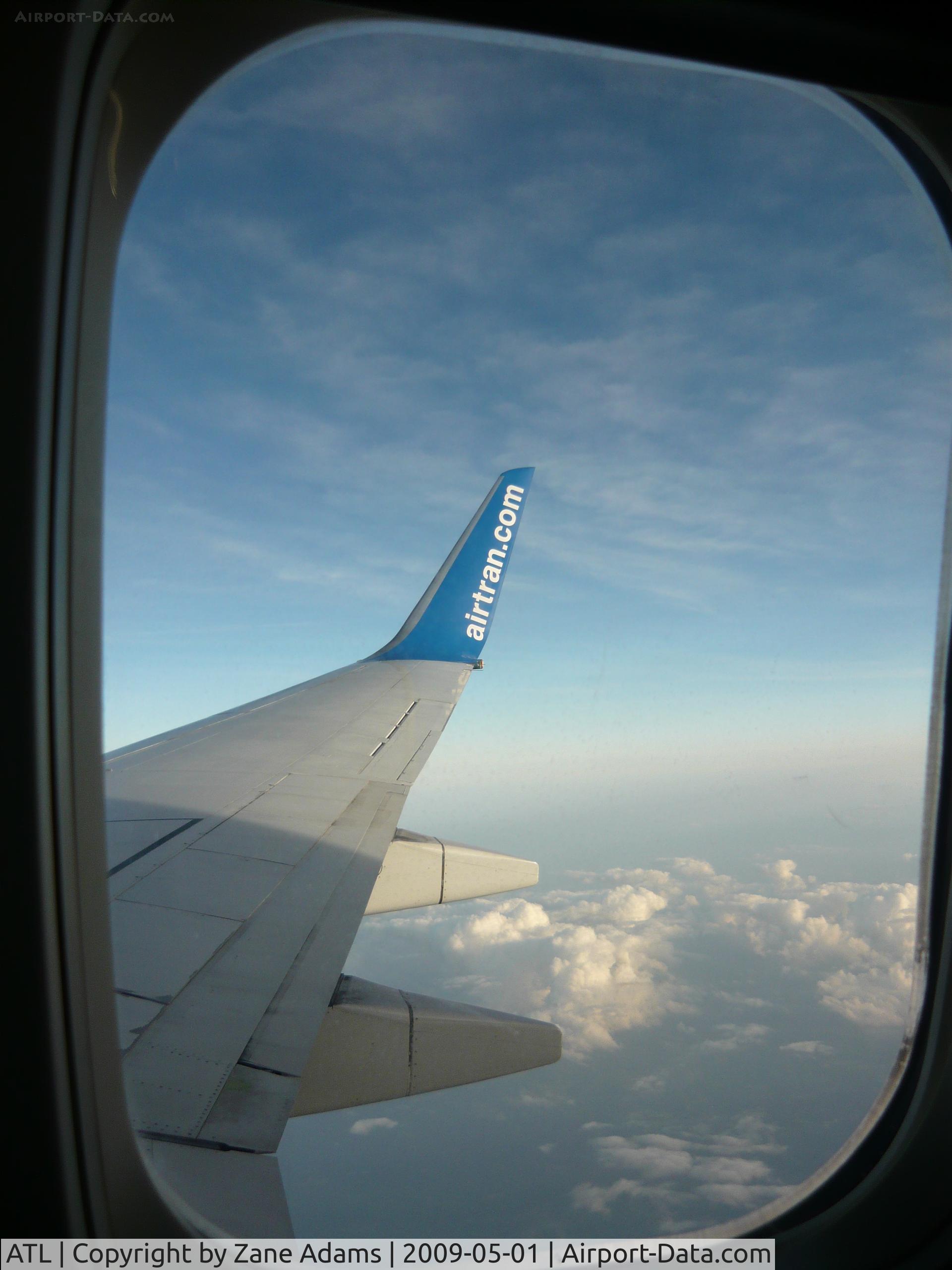 Hartsfield - Jackson Atlanta International Airport (ATL) - Airtran flight - DFW / ATL Taken by my son, Hunter Adams